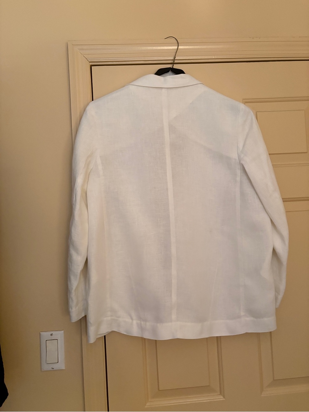 Banana Republic White Linen Oversized Blazer Size Small